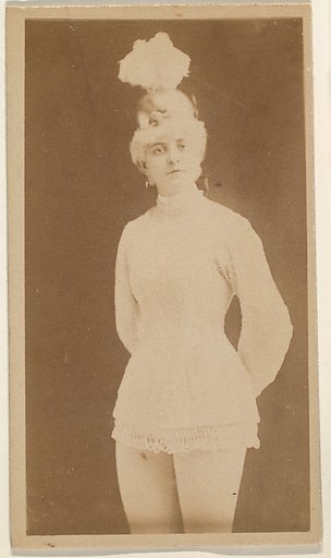 Actress wearing plumed headpiece, from the Actresses series (N668)