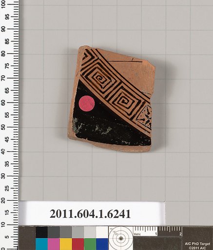 Terracotta fragment of a kylix (drinking cup)