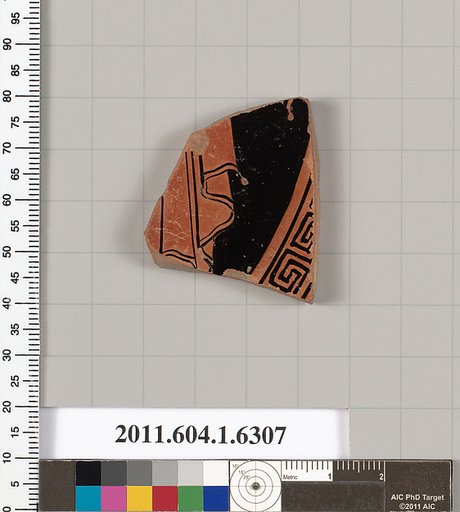 Terracotta fragment of a kylix (drinking cup)