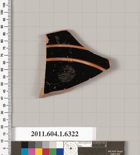 Terracotta fragment of a kylix (drinking cup)