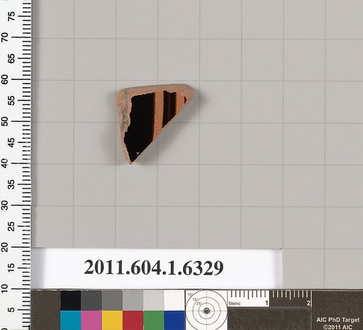 Terracotta fragment of a kylix (drinking cup)