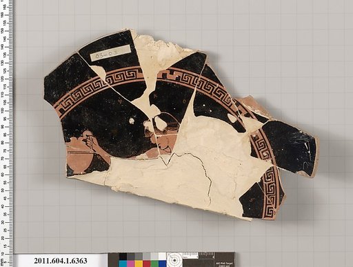 Terracotta fragment of a kylix (drinking cup)