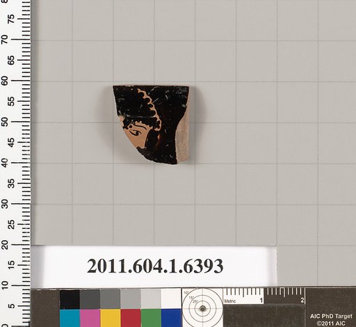 Terracotta rim fragment of a kylix (drinking cup)