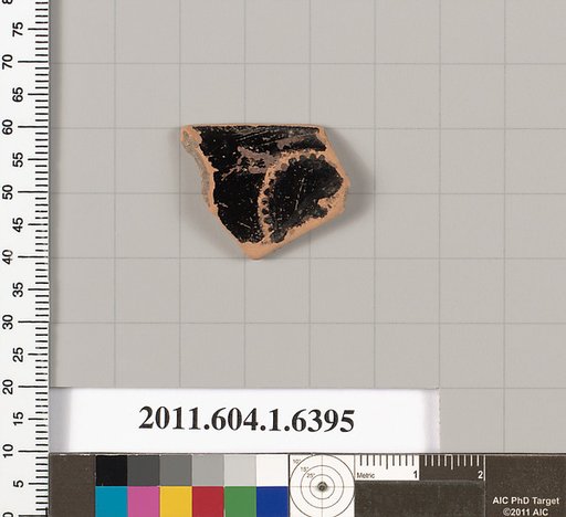Terracotta rim fragment of a kylix (drinking cup)