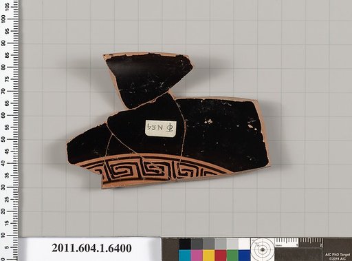 Terracotta rim fragment of a kylix (drinking cup)