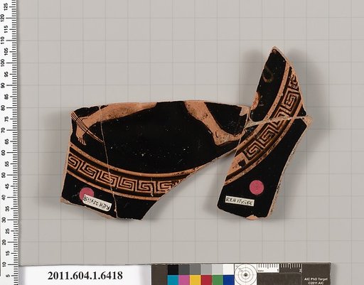 Terracotta fragment of a kylix (drinking cup)