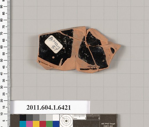 Terracotta fragment of a kylix (drinking cup)