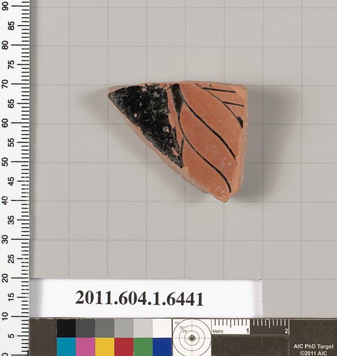 Terracotta fragment of a kylix (drinking cup)