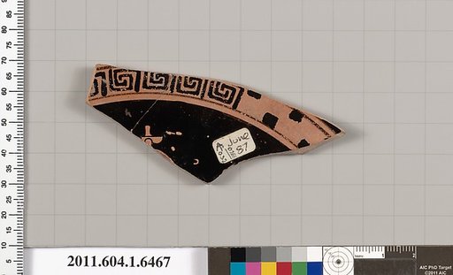 Terracotta fragment of a kylix (drinking cup)