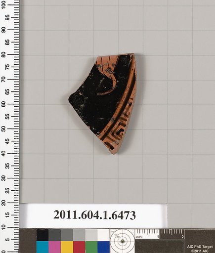 Terracotta fragment of a kylix (drinking cup)