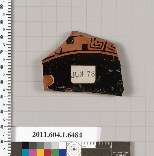 Terracotta fragment of a kylix (drinking cup)