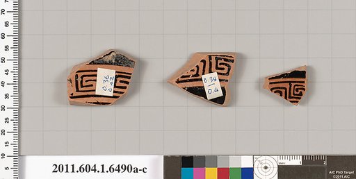 Terracotta fragment of a kylix (drinking cup)