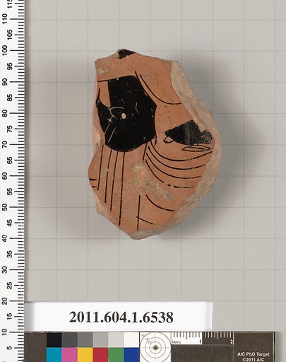 Terracotta fragment of a kylix (drinking cup)