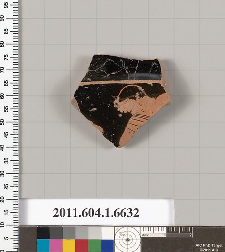 Terracotta fragment of a kylix (drinking cup)