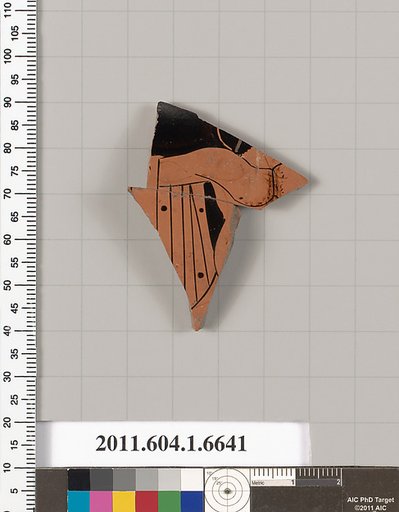 Terracotta fragment of a kylix (drinking cup)