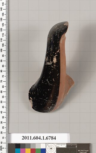 Terracotta fragment of a kylix (drinking cup)