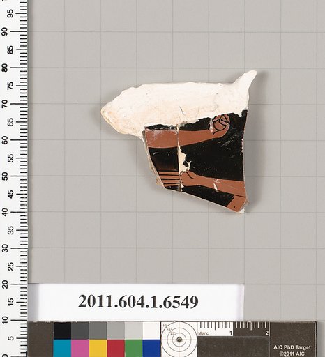 Terracotta fragment of a kylix (drinking cup)