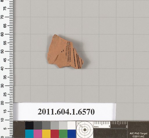 Terracotta fragment of a kylix (drinking cup)