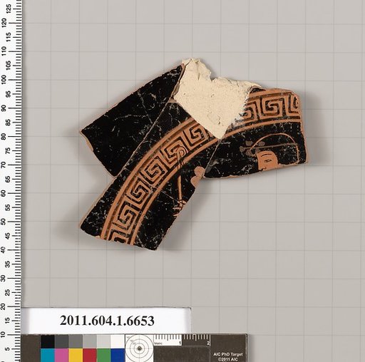 Terracotta fragment of a kylix (drinking cup)
