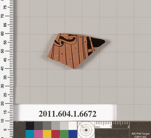 Terracotta fragment of a kylix (drinking cup)