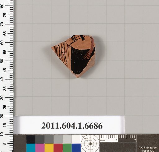 Terracotta fragment of a kylix (drinking cup)