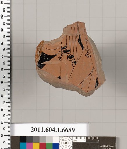 Terracotta fragment of a kylix (drinking cup)