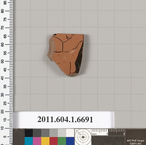 Terracotta fragment of a kylix (drinking cup)