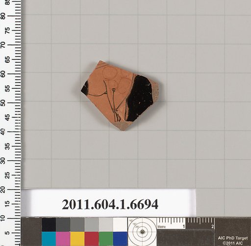 Terracotta fragment of a kylix (drinking cup)