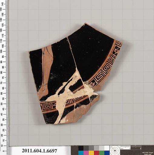 Terracotta fragment of a kylix (drinking cup)