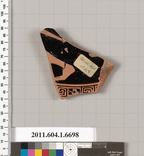 Terracotta fragment of a kylix (drinking cup)