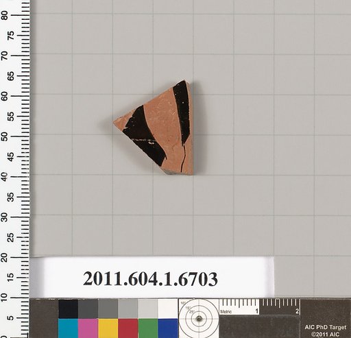 Terracotta fragment of a kylix (drinking cup)