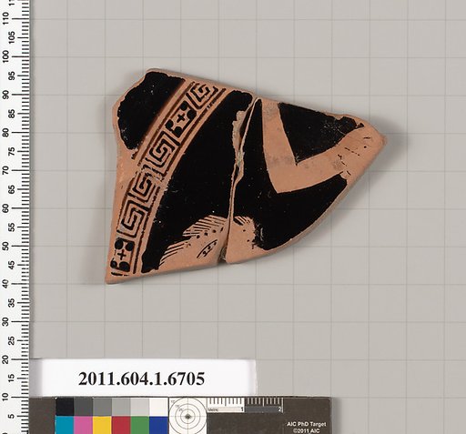 Terracotta fragment of a kylix (drinking cup)