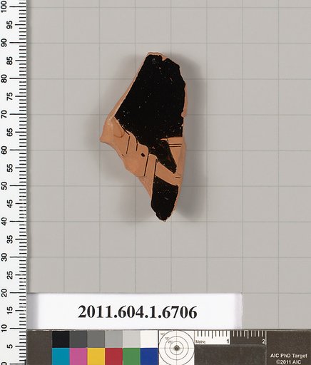 Terracotta fragment of a kylix (drinking cup)