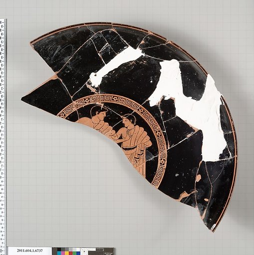 Terracotta fragment of a kylix (drinking cup)
