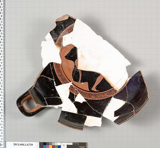 Terracotta fragment of a kylix (drinking cup)