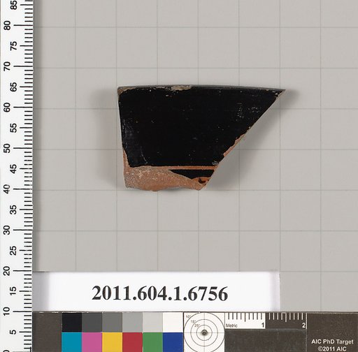 Terracotta rim fragment of a kylix (drinking cup)
