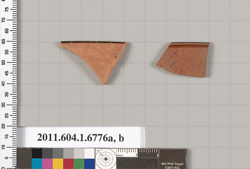 Terracotta rim fragments of kylikes (drinking cups)