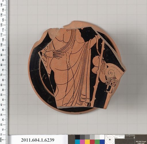 Terracotta fragment of a kylix (drinking cup)