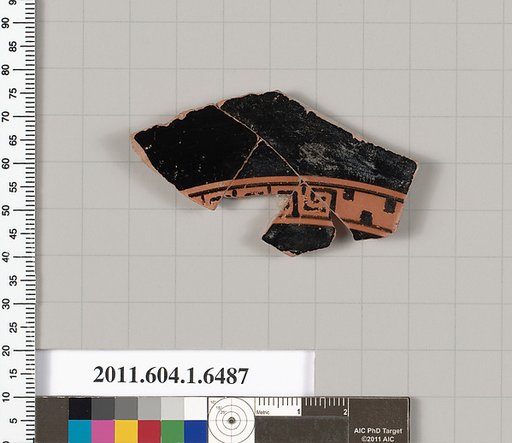 Terracotta fragment of a kylix (drinking cup)