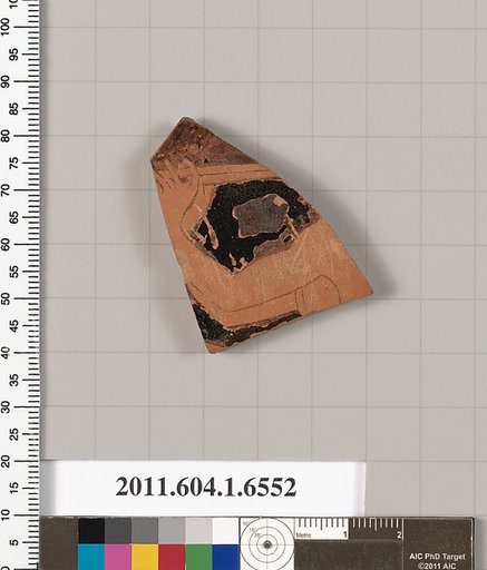 Terracotta fragment of a kylix (drinking cup)
