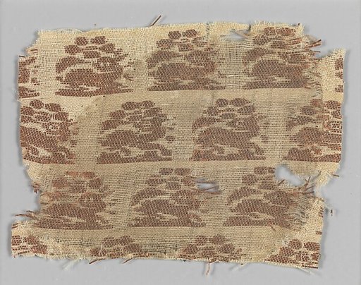Textile fragment with rabbits