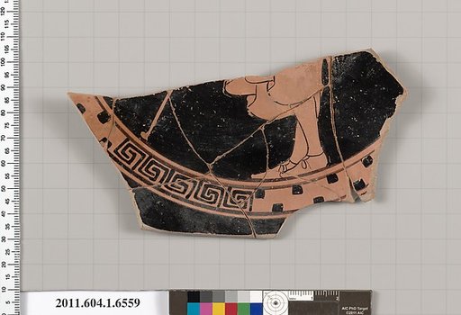 Terracotta fragment of a kylix (drinking cup)