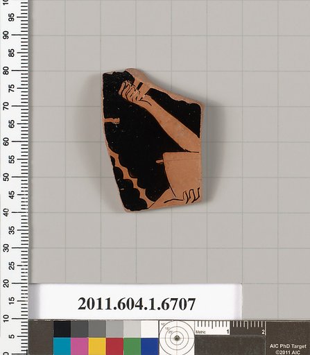 Terracotta fragment of a kylix (drinking cup)