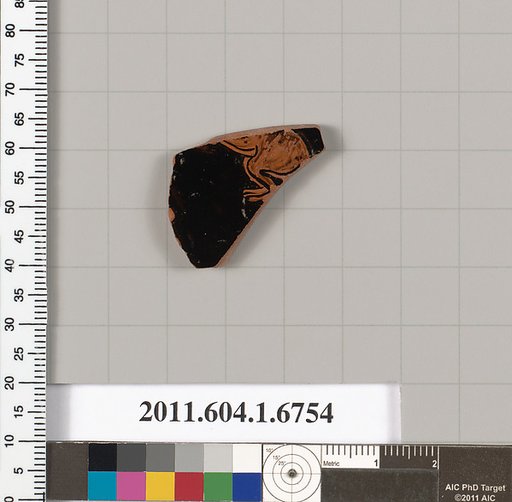 Terracotta fragment of a kylix (drinking cup)