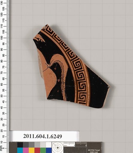Terracotta fragment of a kylix (drinking cup)