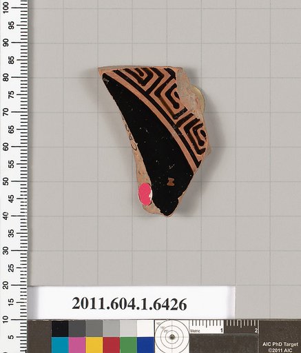 Terracotta fragment of a kylix (drinking cup)