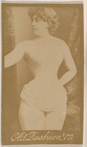 Portrait of actress, from the Actresses series (N664) promoting Old Fashion Fine Cut Tobacco