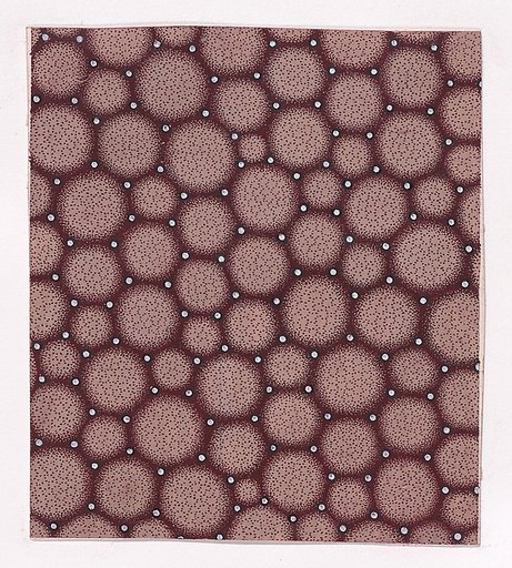 Textile Design with a Seamless Pattern of Circles and Pearls