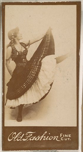 Dancer, from the Actresses series (N664) promoting Old Fashion Fine Cut Tobacco