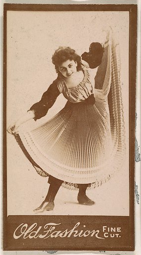 Dancer, from the Actresses series (N664) promoting Old Fashion Fine Cut Tobacco